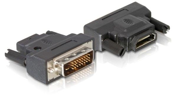 Delock DL65024 DVI-25 tűs male -> HDMI female adapter Delock DL65024 DVI-25 tűs male -> HDMI female adapter