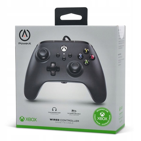 PowerA Xbox Series X|S / Xbox One vezetékes fekete kontroller