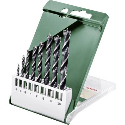 Fa spirál fúró készlet 8 részes 3 mm, 4 mm, 5 mm, 6 mm, 7 mm, 8 mm, 9 mm, 10 mm Bosch Accessories 2609255215 Hengeres befogószár 1 készlet Fa spirál fúró készlet 8 részes 3 mm, 4 mm, 5 mm, 6 mm, 7 mm, 8 mm, 9 mm, 10 mm Bosch Accessories 2609255215 Hengeres befogószár 1 készlet