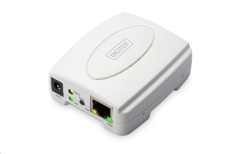 Digitus DN-13003-2 Fast Ethernet nyomtató szerver USB 2.0 Digitus DN-13003-2 Fast Ethernet nyomtató szerver USB 2.0