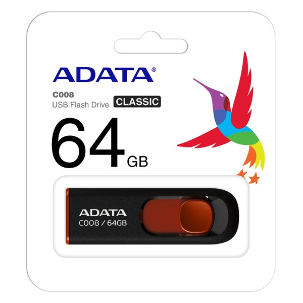 Pen Drive 32GB ADATA Classic C008 fekete USB2.0 (AC008-32G-RKD) Pen Drive 32GB ADATA Classic C008 fekete USB2.0 (AC008-32G-RKD)