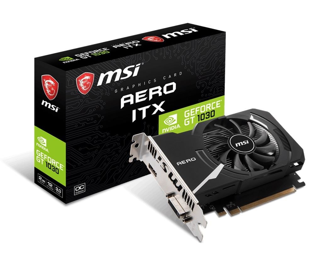 MSI GeForce GT 1030 AERO ITX 2GD4 OC videokártya
