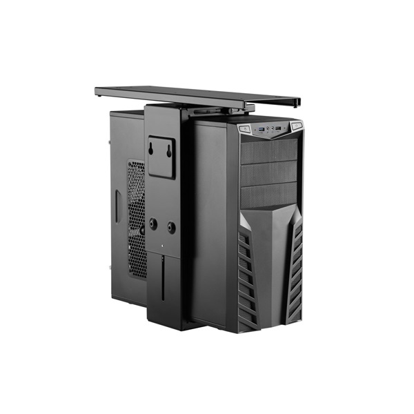 Equip  650892  asztallap aljára rögzíthető Max.: 10kg PC állvány Fekete 