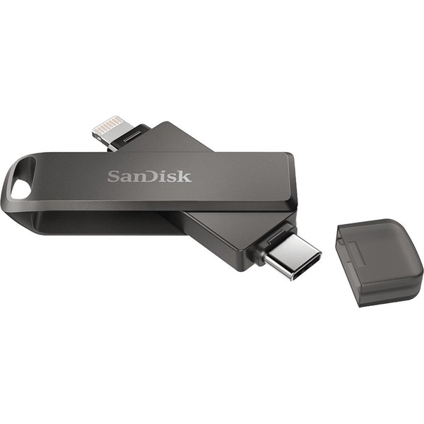 Pen Drive 256GB Type-C / Lightning SanDisk iXpand Flash Drive Luxe fekete (SDIX70N-256G-GN6NE / 186554) Pen Drive 256GB Type-C / Lightning SanDisk iXpand Flash Drive Luxe fekete (SDIX70N-256G-GN6NE / 186554)