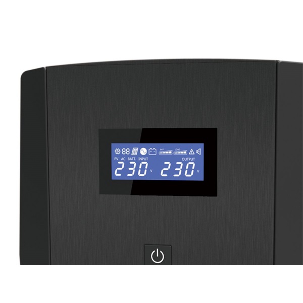 Conceptronic 1500VA   ZEUS08E 6x IEC C13  line-interaktív RJ45 vonalvédelem HID USB Szünetmentes   Fekete 