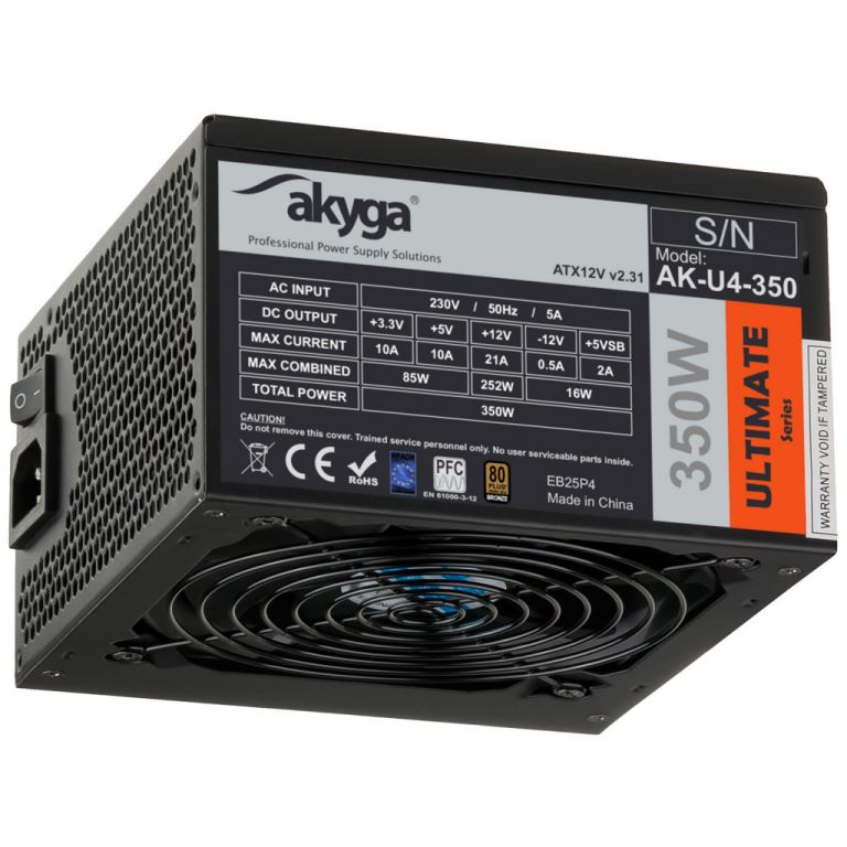 Akyga ULTIMATE 350W tápegység (AK-U4-350) Akyga ULTIMATE 350W tápegység (AK-U4-350)