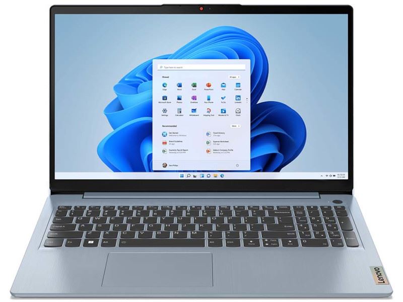 Lenovo IdeaPad 3 15IAU7 Laptop kék (82RK018THV)
