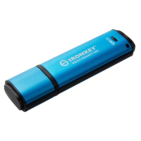 Kingston 128GB IronKey Vault Privacy 50C USB3.2 Kék Kingston 128GB IronKey Vault Privacy 50C USB3.2 Kék