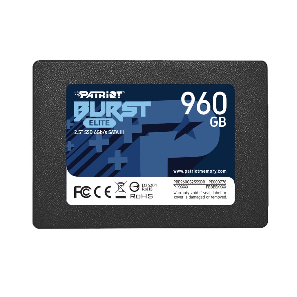 960GB Patriot 2,5" Burst Elite SSD meghajtó (PBE960GS25SSDR) 960GB Patriot 2,5" Burst Elite SSD meghajtó (PBE960GS25SSDR)