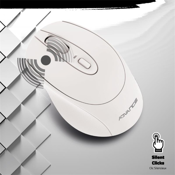 Advance    FEEL WIRELESS  Egér vezeték nélküli Fehér 
