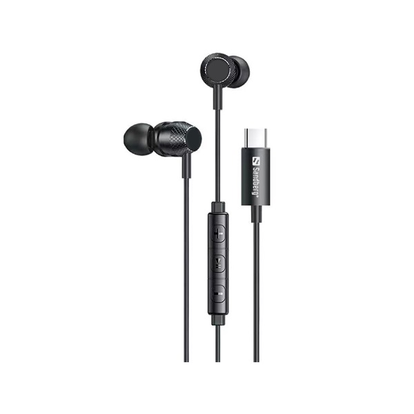 Sandberg USB-C/A In-Earset with Line-Mic Fülhallgató Sandberg USB-C/A In-Earset with Line-Mic Fülhallgató