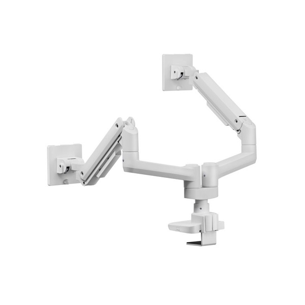 Equip  650183  17"-35"  2 monitor dönthető forgatható  Max.: 2x20kg Monitor Asztali konzol   fehér 