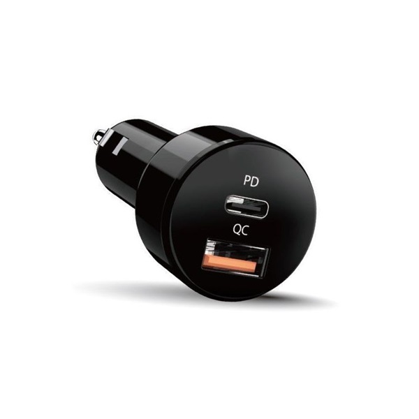 Genius PD-36AC 36W USB/Type-C fekete autós töltő Genius PD-36AC 36W USB/Type-C fekete autós töltő