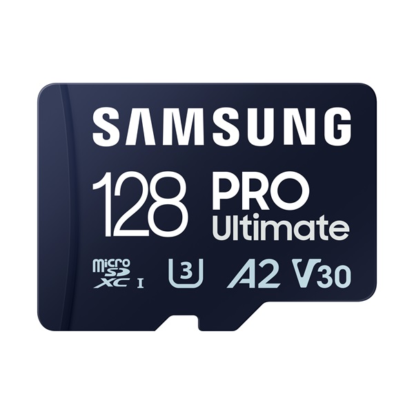 Samsung 128GB microSDXC Pro Ultimate Class10 U3 A2 V30 + adapterrel Samsung 128GB microSDXC Pro Ultimate Class10 U3 A2 V30 + adapterrel
