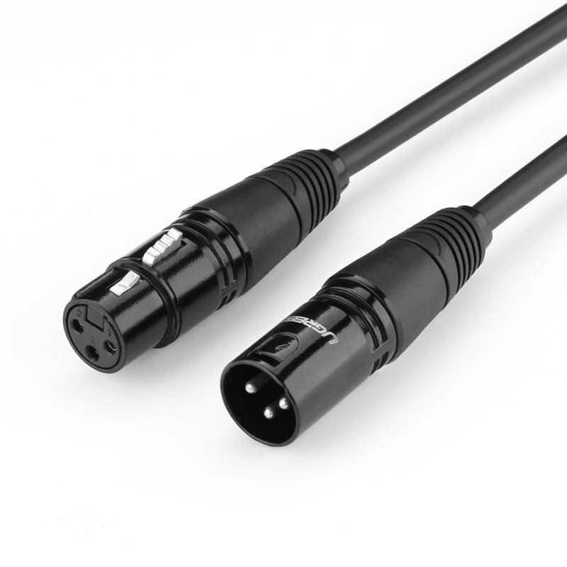 UGREEN AV130 XLR anya-duga XLR kábel 5m fekete (20712) UGREEN AV130 XLR anya-duga XLR kábel 5m fekete (20712)