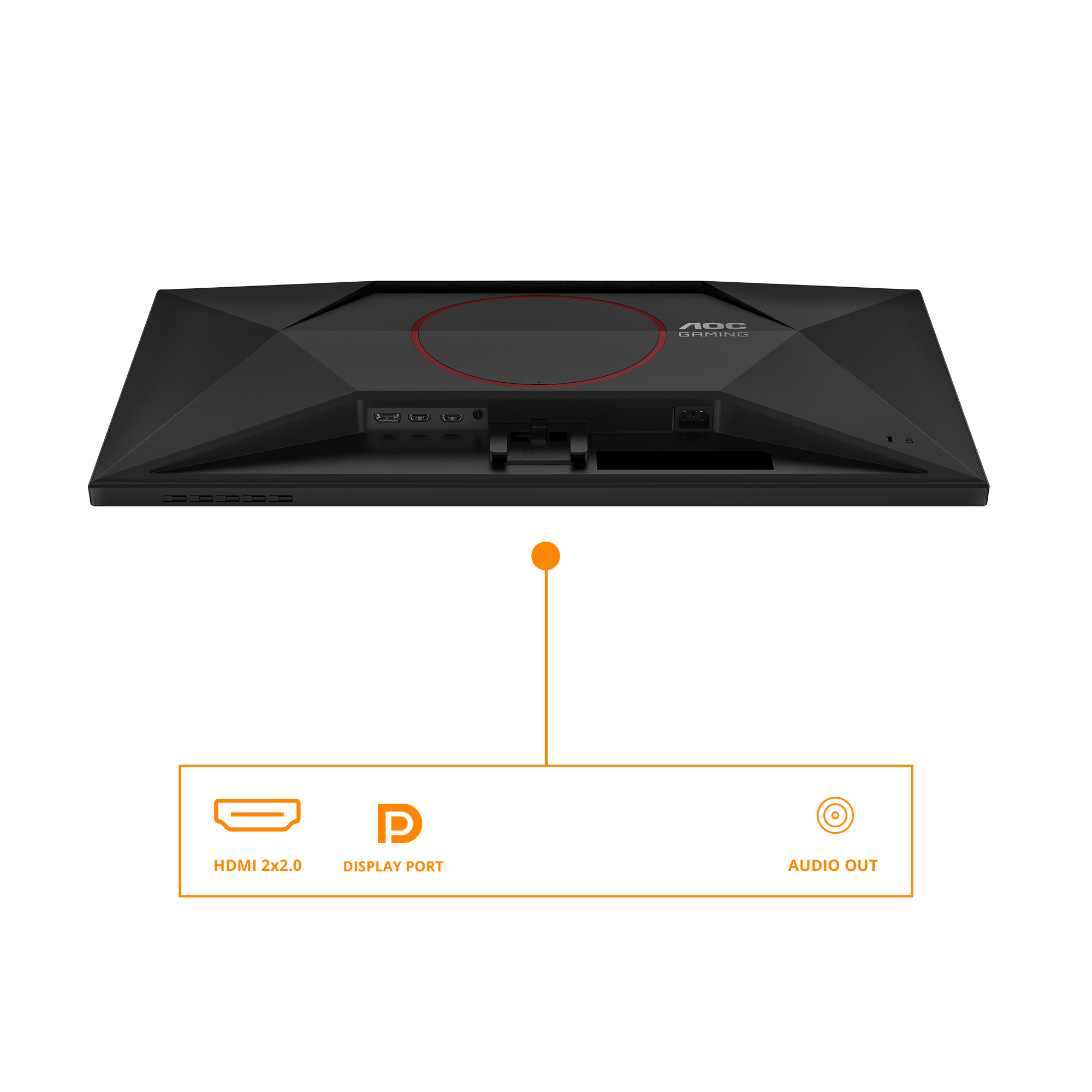 AOC 27" Q27G42XE Monitor - 2560x1440, QHD, LED, IPS, 180Hz, 0,5ms, Hangszóró, G-Sync, Gamer, Fekete