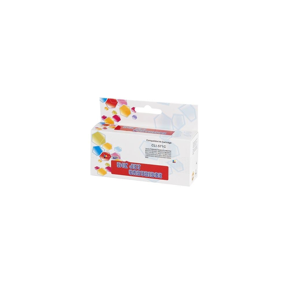 Eco utángyártott Canon CLI571XL tintapatron cián (ECOCACLI571XLCY)