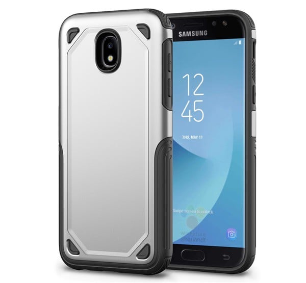 Defender műanyag telefonvédő (közepesen ütésálló, szilikon belső, ultravékony) EZÜST [Samsung Galaxy J3 (2017) SM-J330 EU]