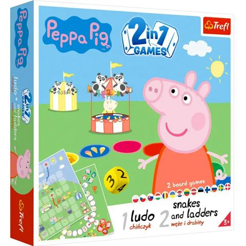 Trefl Peppa malac 2 az 1-ben társasjáték szett (02067)