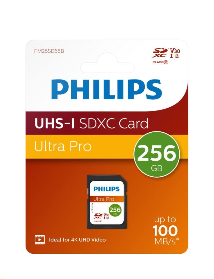 256GB microSDXC Philips CL10 UHS-I U3 V30 (PH512986)