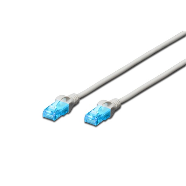 DIGITUS CAT5e U/UTP PVC 1,5m szürke patch kábel DIGITUS CAT5e U/UTP PVC 1,5m szürke patch kábel