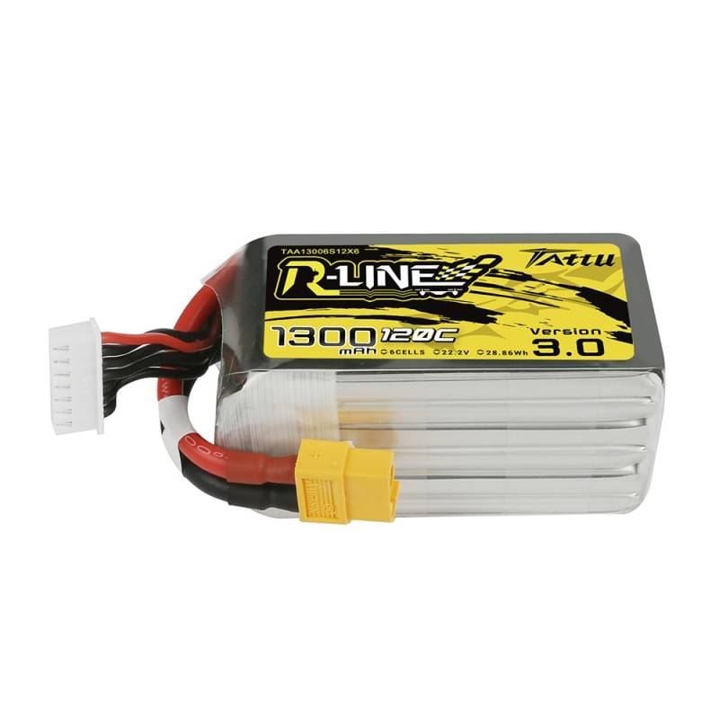 Tattu R-Line Version 3.0 1300mAh 22.2V 120C 6S1P XT60 akkumulátor (TAA13006S12X6) Tattu R-Line Version 3.0 1300mAh 22.2V 120C 6S1P XT60 akkumulátor (TAA13006S12X6)