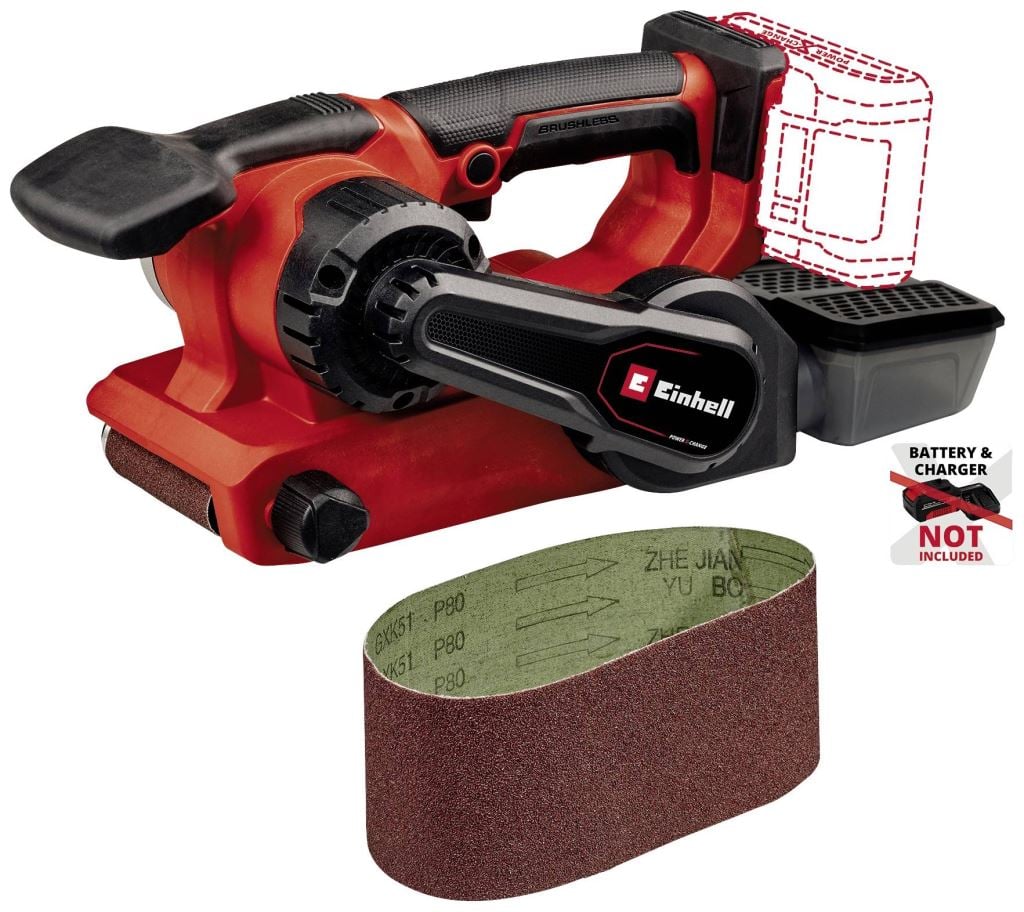 Einhell TP-BS 18/457 Li BL - Solo akkus szalagcsiszoló, akkumulátor és töltő nélkül (4466270)
