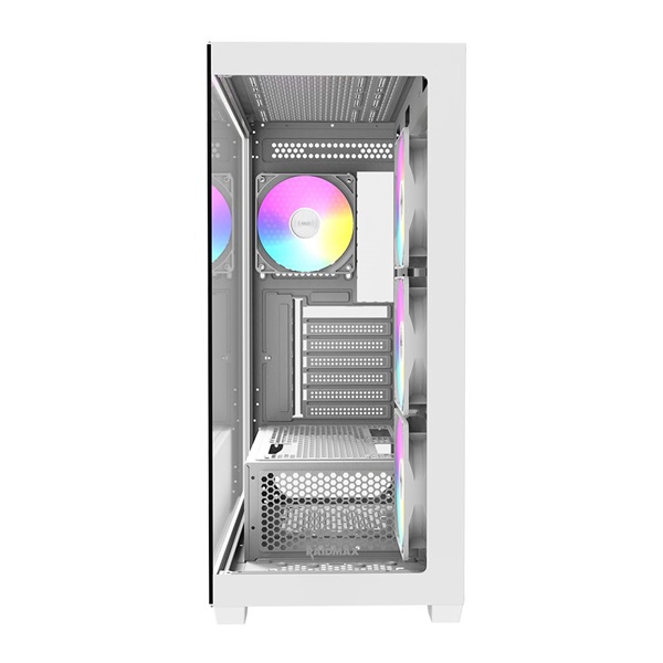 RAIDMAX i800 (táp nélküli) ablakos ATX ház Fehér