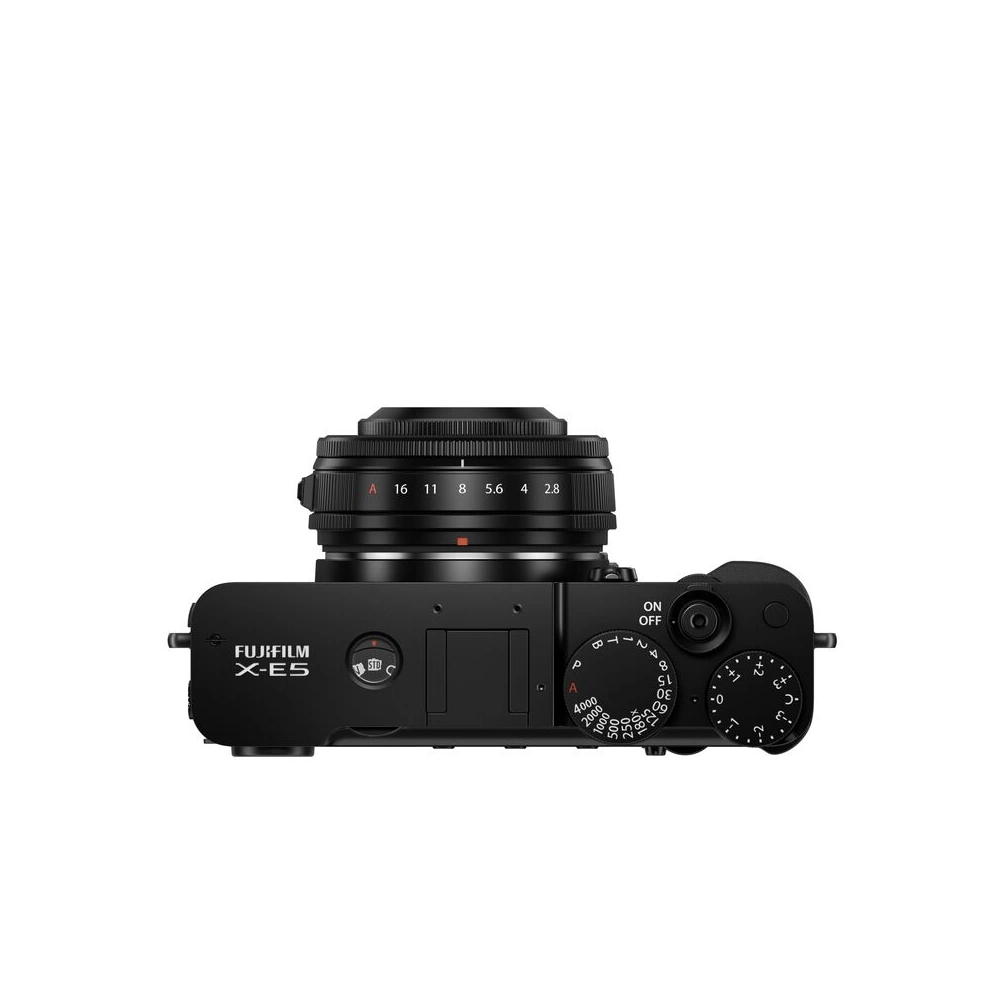 Fujifilm X-E5 + XF 23mm f/2.8 R WR MILC fényképezőgép KIT (fekete)