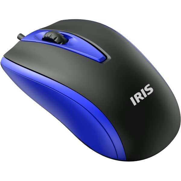 IRIS E-16 egér fekete-kék