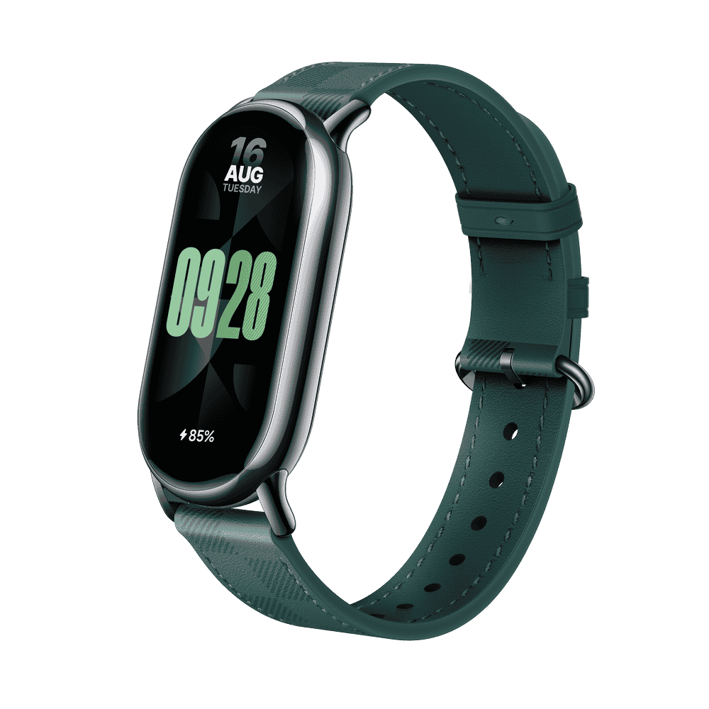 Xiaomi Smart Band 8 Checkered Strap zöld kockás bőrszíj