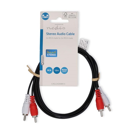 Nedis CAGL24200BK15 AUDIO KÁBEL Nedis CAGL24200BK15 AUDIO KÁBEL