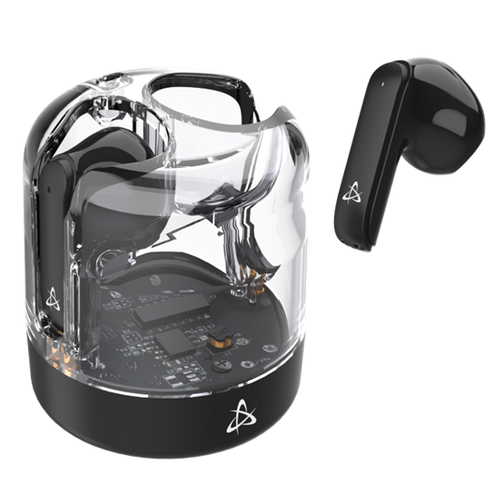  SBOX EB-TWS12B bluetooth v5.4 in-ear fülhallgató mikrofonnal  EDR Fekete