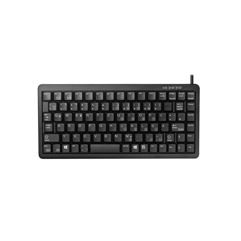 Cherry Compact G84-4100 német billentyűzet fekete (G84-4100LCMDE-2)