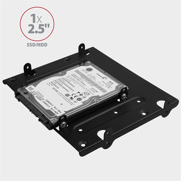 Axagon RHD-435 4x2.5"->5.25" beépítő keret fekete