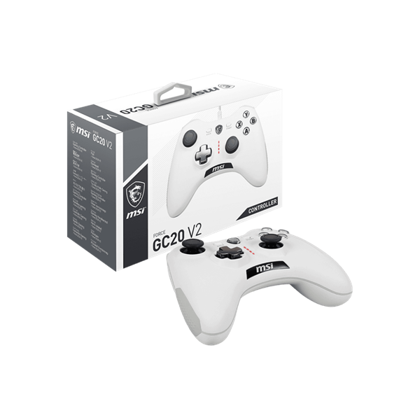 MSI ACCY Force GC20 V2 Wired Game kontroller fehér