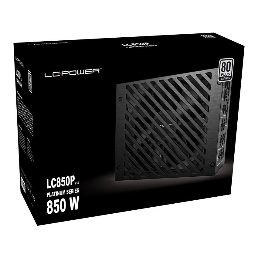 LC Power LC850P V3.0 850W 80+ Platinum ATX3.0 Tápegység LC Power LC850P V3.0 850W 80+ Platinum ATX3.0 Tápegység