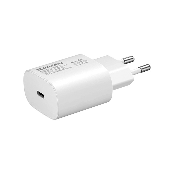 COLORWAY CW-CHS033PD-WT  Power Delivery Port PPS USB Type-C (25W) USB töltő adapter Fehér  