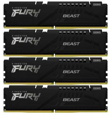 Kingston 64GB 5600Mhz Kit(4x16GB) Fury Beast Black