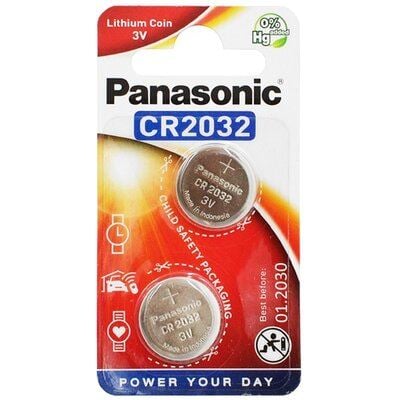 Panasonic CR2032 3V lítium gombelem (2db/csomag) (CR-2032EL/2B) Panasonic CR2032 3V lítium gombelem (2db/csomag) (CR-2032EL/2B)