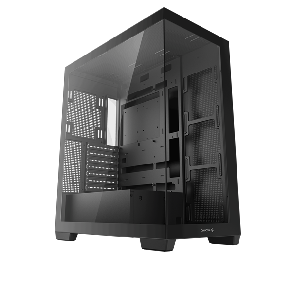 DeepCool Számítógépház CG580 fekete  ablakos  venti nélkül 