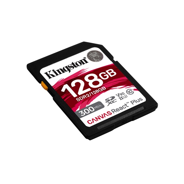 128GB SDXC Kingston Canvas React Plus CL10 UHS-II U3 V90 memóriakártya (SDR2/128GB)