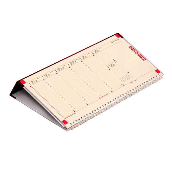 Kalendart 2025 C050 jegyzettömbös fekvő fekete sárga papíros asztali naptár