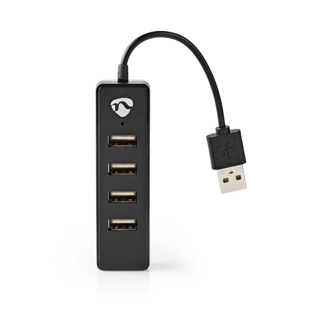 Nedis 4 portos USB 2.0 hub (UHUBU2420BK) Nedis 4 portos USB 2.0 hub (UHUBU2420BK)