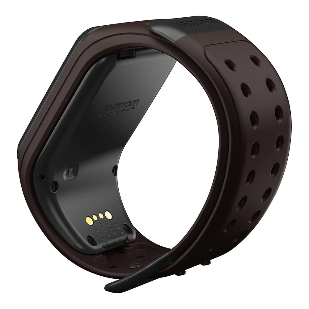 TomTom Spark Music GPS fitnesz okosóra Bluetooth-fülhallgatóval, nagy, barna