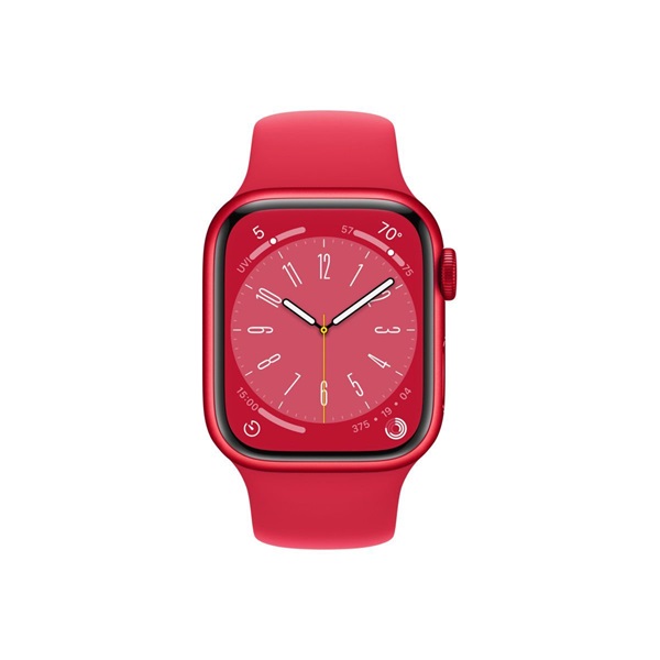 Apple Watch Series 8 GPS 41mm (PRODUCT)RED alumíniumtok, (PRODUCT)RED sportszíj (MNP73CM/A)