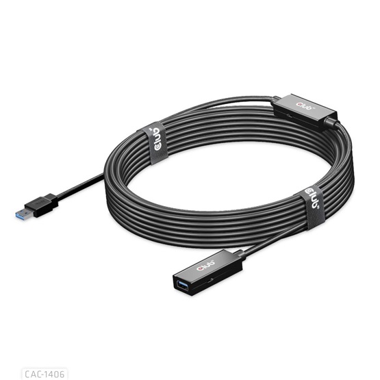 Club3D USB 3.2 Gen1 Active Repeater kábel - 15 m Male/Female Club3D USB 3.2 Gen1 Active Repeater kábel - 15 m Male/Female