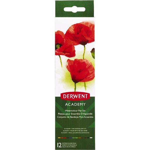 Derwent Academy 12 db-os vízfesték készlet Derwent Academy 12 db-os vízfesték készlet