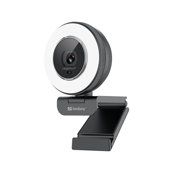 Sandberg Streamer USB Webcam Pro Elite Webkamera Fekete/ezüst 