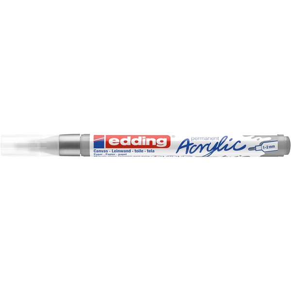 Edding 5300 F gazdag ezüst színű (923) D10 akril marker Edding 5300 F gazdag ezüst színű (923) D10 akril marker